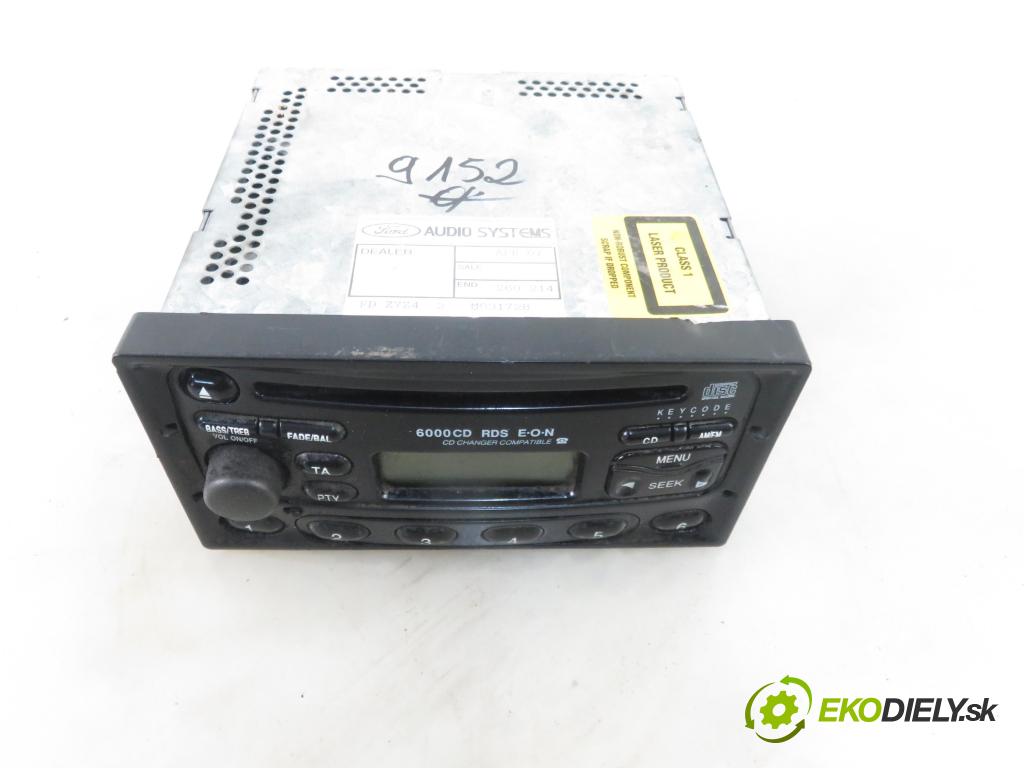 FORD GALAXY (WGR) MINIVAN 2002 85,00 1.9 TDI PD 115 - AUY 1896,00 RADIO YM2118K876KB