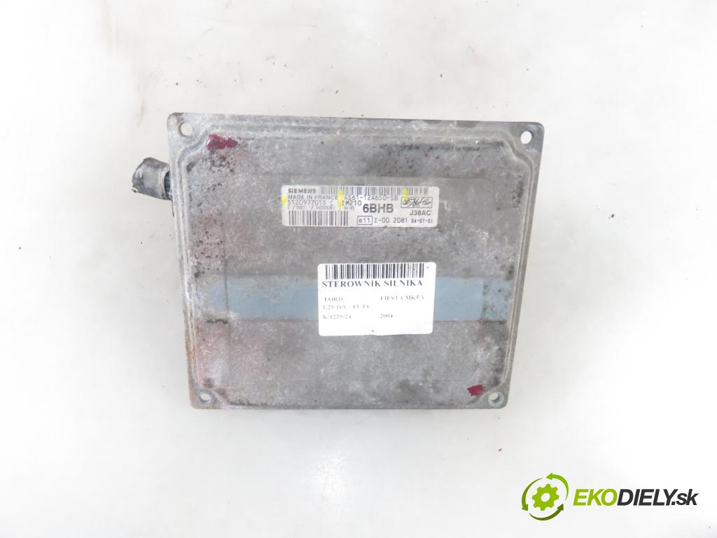 FORD FIESTA V (JH_, JD_) HB 2004 55,00 1.25 16V - FUJA 1242,00 řídící jednotka motora 4S6112A650SB ; S120977015C