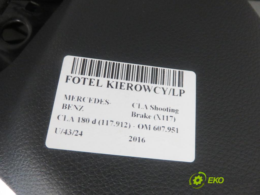 MERCEDES-BENZ CLA Shooting Brake (X117) KOMBI 2016 80,00 CLA 180 d (117.912) - OM 607.951 (K9K) 1461,00 Sedadlo šoféri