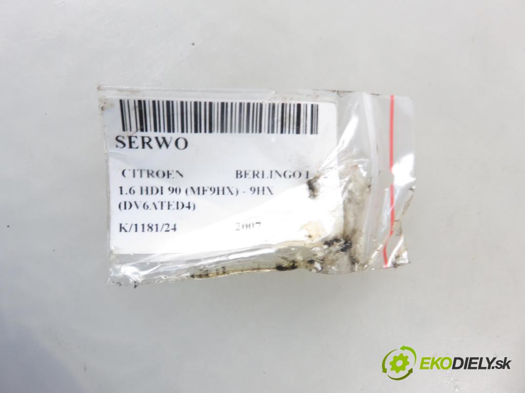 CITROEN BERLINGO / BERLINGO FIRST nadwozie wielkoprzestrzenne (MPV) KOMBIVAN 2007 66,00 1.6 HDI 90 - 9HX (DV6ATED4) 1560,00 Posilovač 9648370880 ; 0204024824 (Servočerpadlá, pumpy riadenia)
