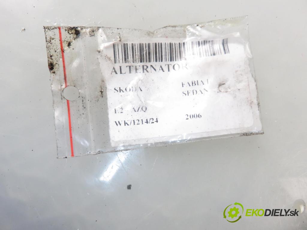 SKODA FABIA I SEDAN (6Y3) SEDAN 2006 47,00 1.2 - AZQ 1198,00 Alternátor (Alternátory)
