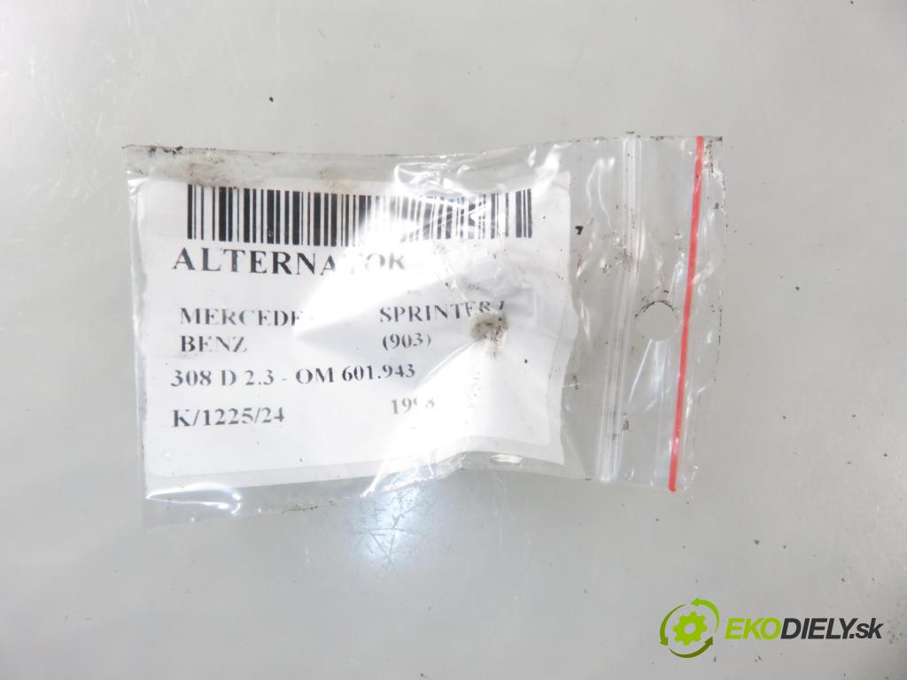 MERCEDES-BENZ SPRINTER 3-t Platforma / Podwozie (903) KABINA/PLATFORMA 1998 0,00 308 D 2.3 - OM 601.943 2299,00 Alternátor 0123320041 ; 0101540802 (Alternátory)