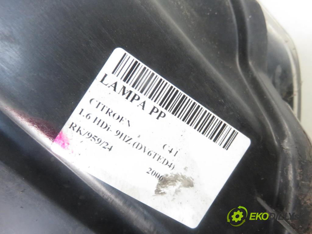 CITROEN C4 I (LC_) HB 2006 80,00 1.6 HDi 109 - 9HZ (DV6TED4) 1560,00 Svetlo PP 89037600A