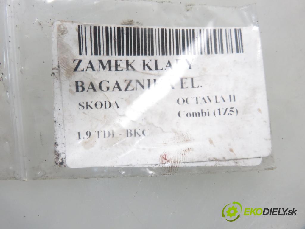 SKODA OCTAVIA II Combi (1Z5) KOMBI 2006 77,00 1.9 TDI - BKC 1896,00 zámok dveří kufr MAN: 1Z5827501C