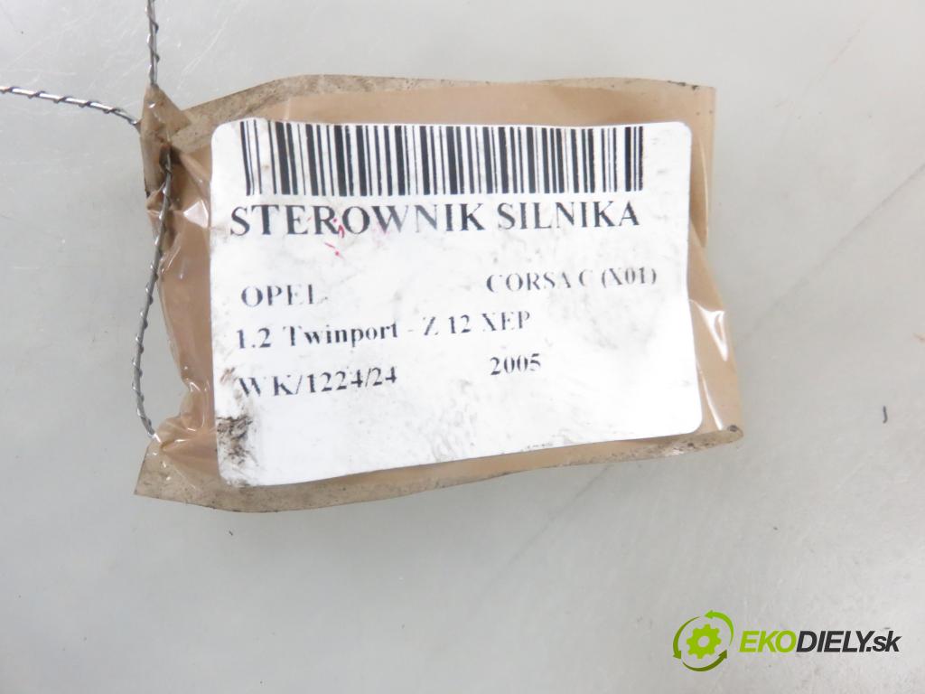 OPEL CORSA C (X01) HB 2005 59,00 1.2 16V Twinport 80 - Z 12 XEP 1229,00 řídící jednotka motora 12242149