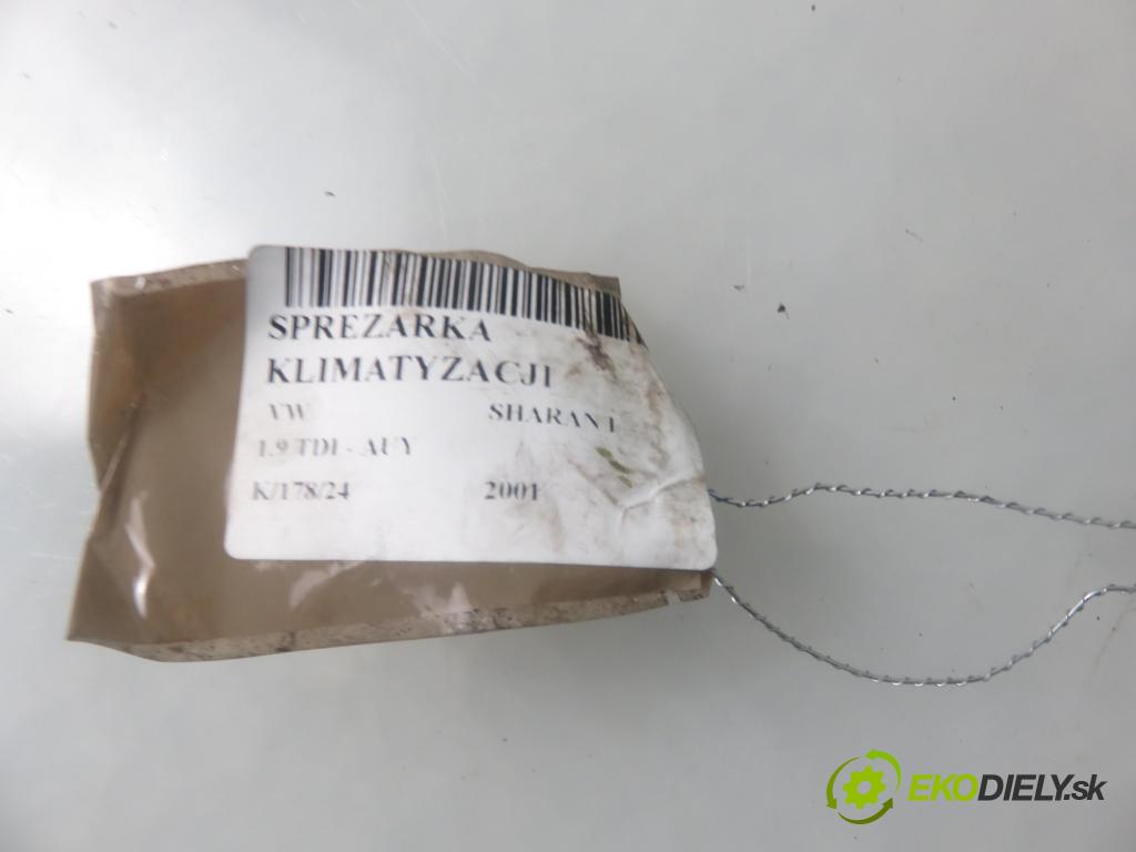 VW SHARAN (7M8, 7M9, 7M6) MINIVAN 2001 85,00 1.9 TDI PD 115 - AUY 1896,00 KOMPRESOR: klimatizace 7M3820803A ; YM2H19D629BB (Kompresory)