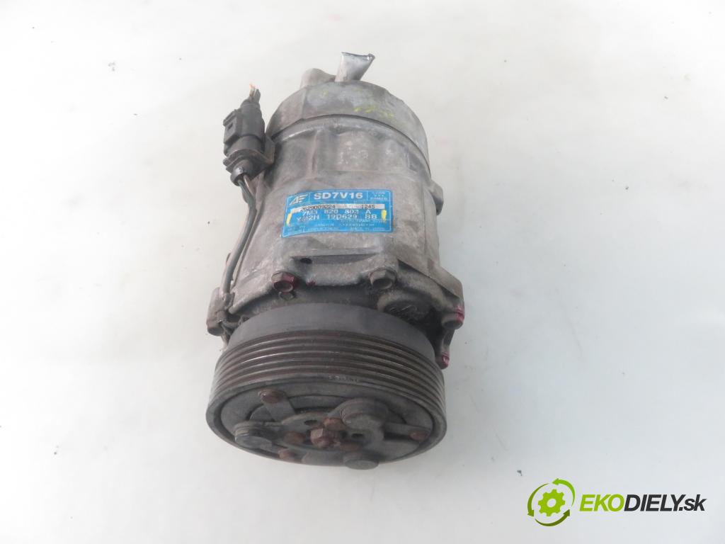 VW SHARAN (7M8, 7M9, 7M6) MINIVAN 2001 85,00 1.9 TDI PD 115 - AUY 1896,00 KOMPRESOR: klimatizace 7M3820803A ; YM2H19D629BB (Kompresory)
