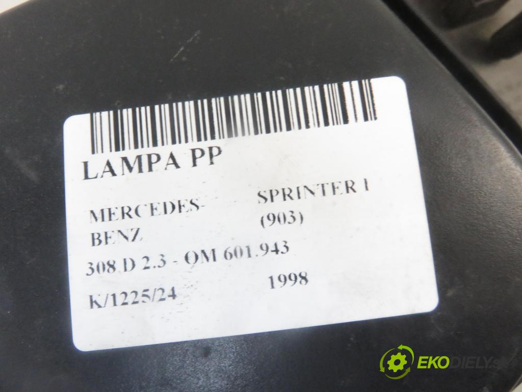 MERCEDES-BENZ SPRINTER 3-t Platforma / Podwozie (903) KABINA/PLATFORMA 1998 0,00 308 D 2.3 - OM 601.943 2299,00 Svetlo PP 14377400