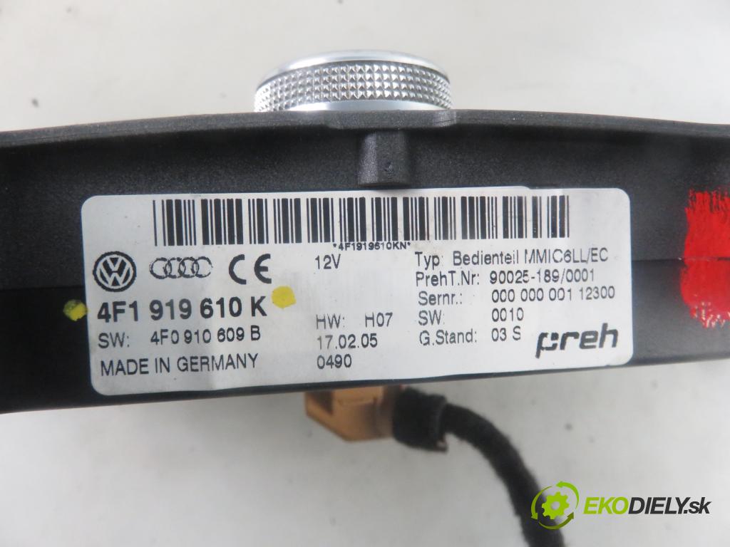 AUDI A6 (4F2, C6) SEDAN 2005 165,00 3.0 TDI quattro - BMK 2967,00 palubná doska 4F1919610K