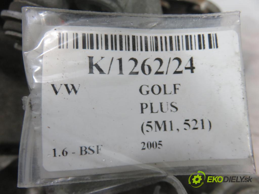 VW GOLF PLUS (5M1, 521) HB 2005 75,00 1.6 - BSF 1595,00 Prevodovka MANUALNA GVY