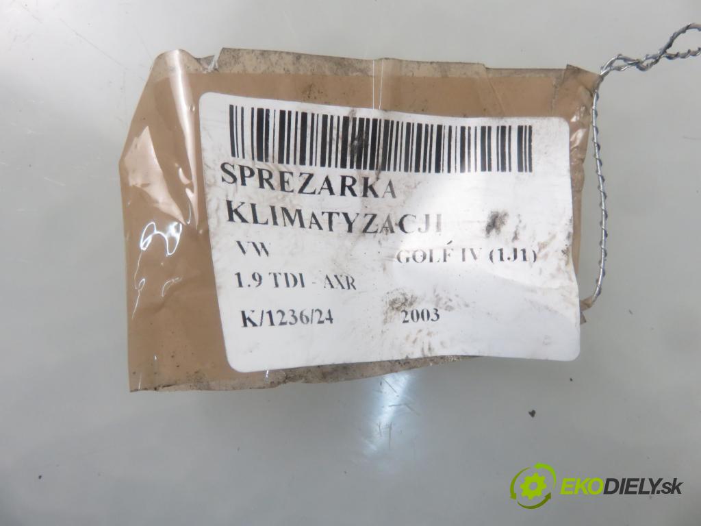 VW GOLF IV (1J1) HB 2003 74,00 1.9 TDI PD 101 - AXR 1896,00 KOMPRESOR: klimatizace 1J0820803K (Kompresory)