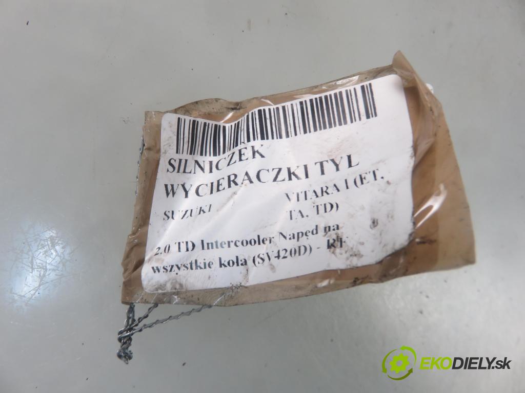 SUZUKI VITARA (ET, TA, TD) TERENOWY 1998 64,00 2.0 TD Intercooler Napęd na wszystkie koła (SV420D 1998,00 motorek stěrače ZADNÍ: WM42061S