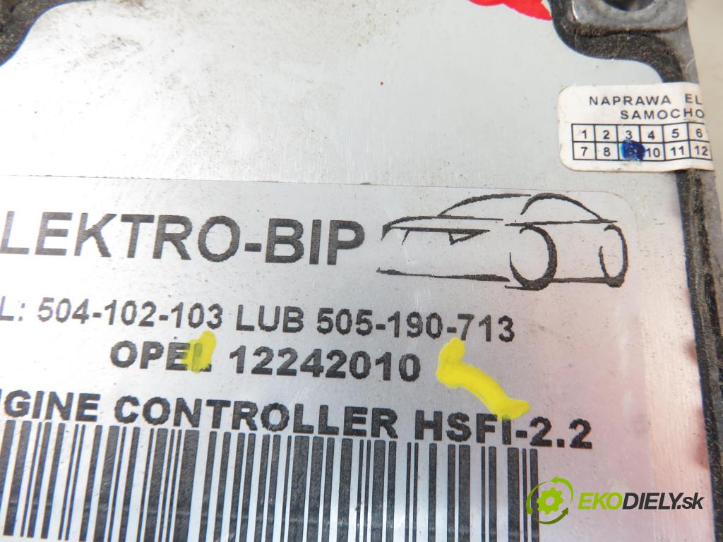 OPEL VECTRA C (Z02) SEDAN 2004 74,00 1.6 16V - Z 16 XE 1598,00 řídící jednotka motora 12242010