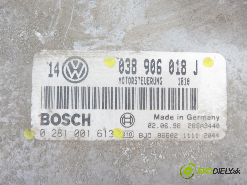 VW GOLF IV (1J1) HB 2001 81,00 1.9 TDI - AHF 1896,00 řídící jednotka motora 038906018J ; 0281001613