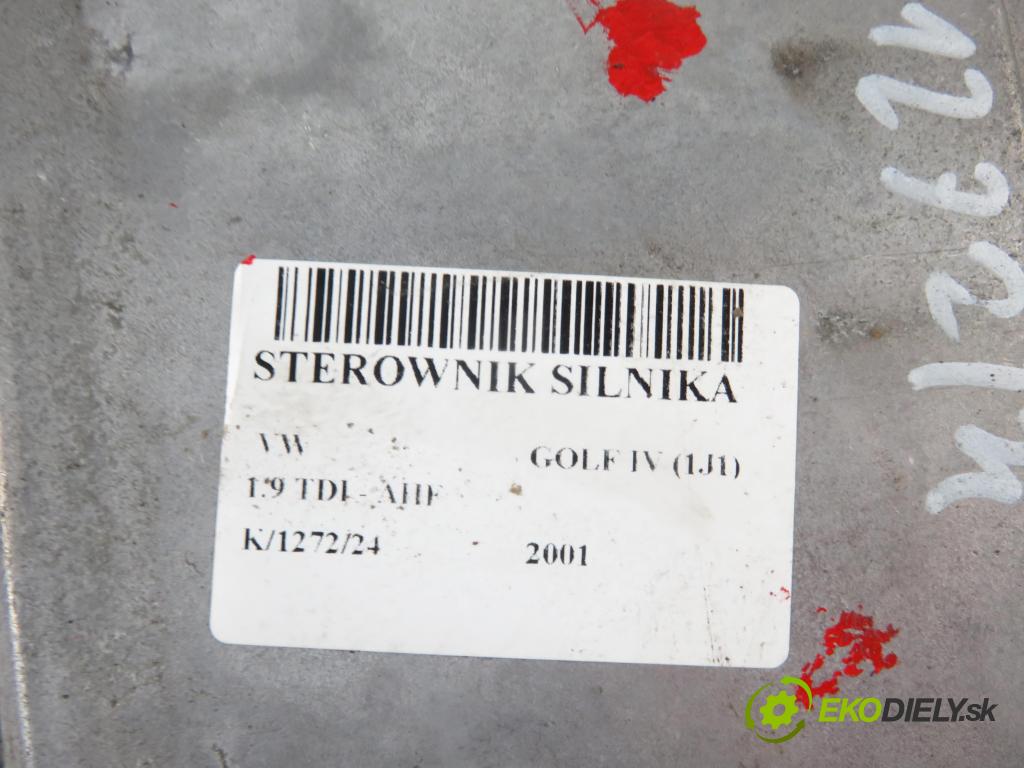 VW GOLF IV (1J1) HB 2001 81,00 1.9 TDI - AHF 1896,00 řídící jednotka motora 038906018J ; 0281001613