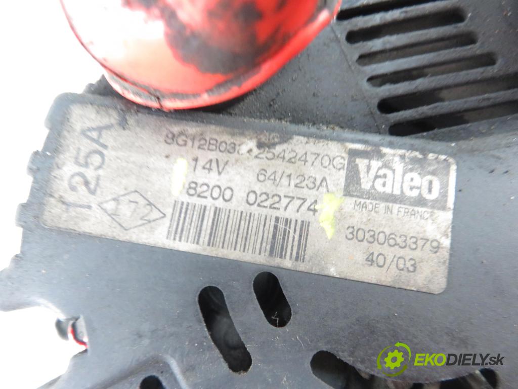 NISSAN ALMERA II Hatchback (N16) HB 2004 60,00 1.5 dCi - K9K 722 1461,00 Alternátor 8200022774 (Alternátory)