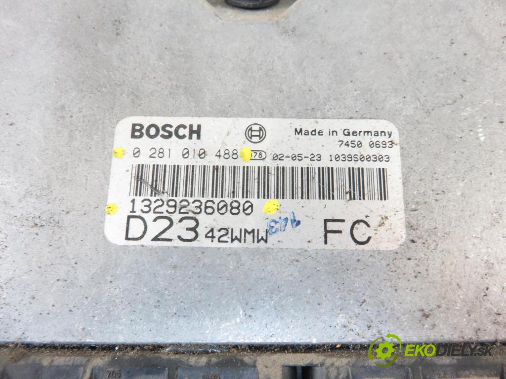 FIAT DUCATO Skrzynia (244_) HB 2002 81,00 2.3 JTD - F1AE0481C 2286,00 řídící jednotka motora 0281010488 ; 1329236080