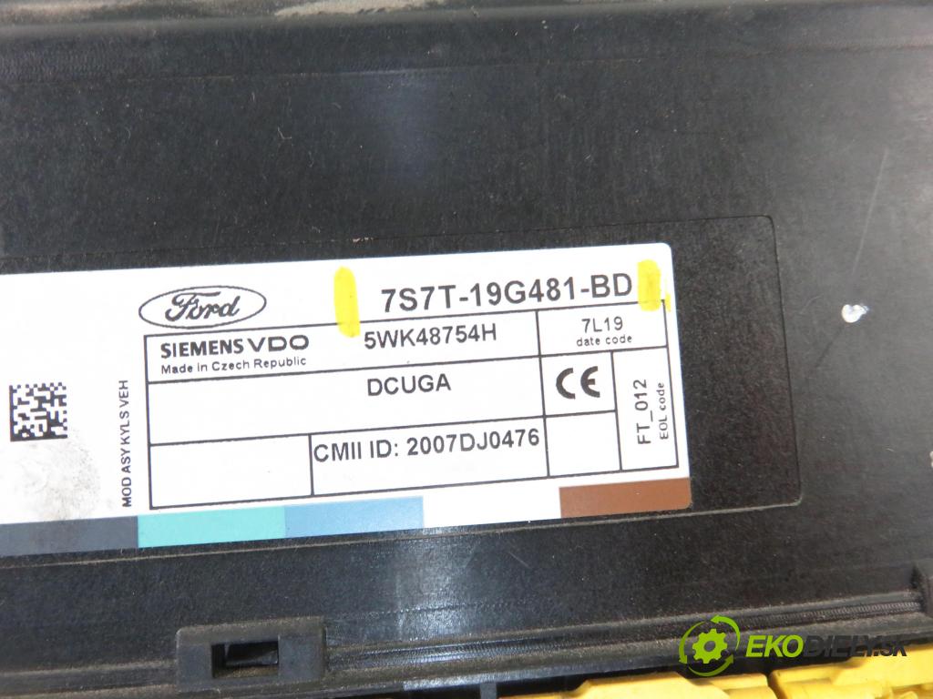 FORD MONDEO IV Turnier (BA7) KOMBI 2006 103,00 2.0 TDCi - QXBA 1997,00 MODUL komfortu 7S7T19G481BD