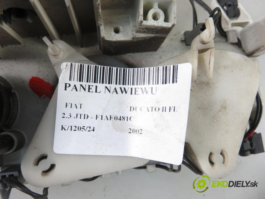FIAT DUCATO Skrzynia (244_) HB 2002 81,00 2.3 JTD - F1AE0481C 2286,00 Panel kúrenia