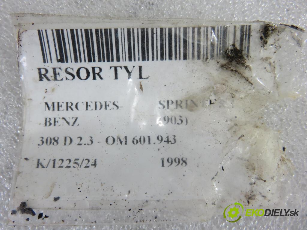 MERCEDES-BENZ SPRINTER 3-t Platforma / Podwozie (903) KABINA/PLATFORMA 1998 0,00 308 D 2.3 - OM 601.943 2299,00 Listové pero zadné