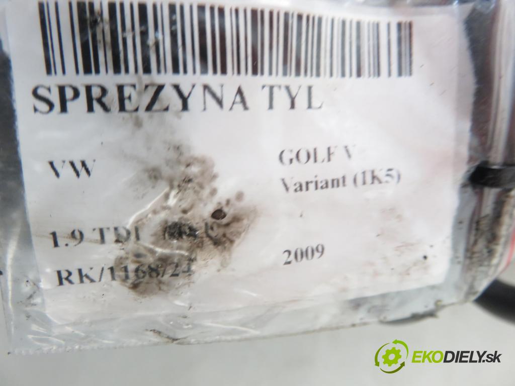 VW GOLF V Variant (1K5) KOMBI 2009 77,00 1.9 TDI - BXE 1896,00 Pružina zadné