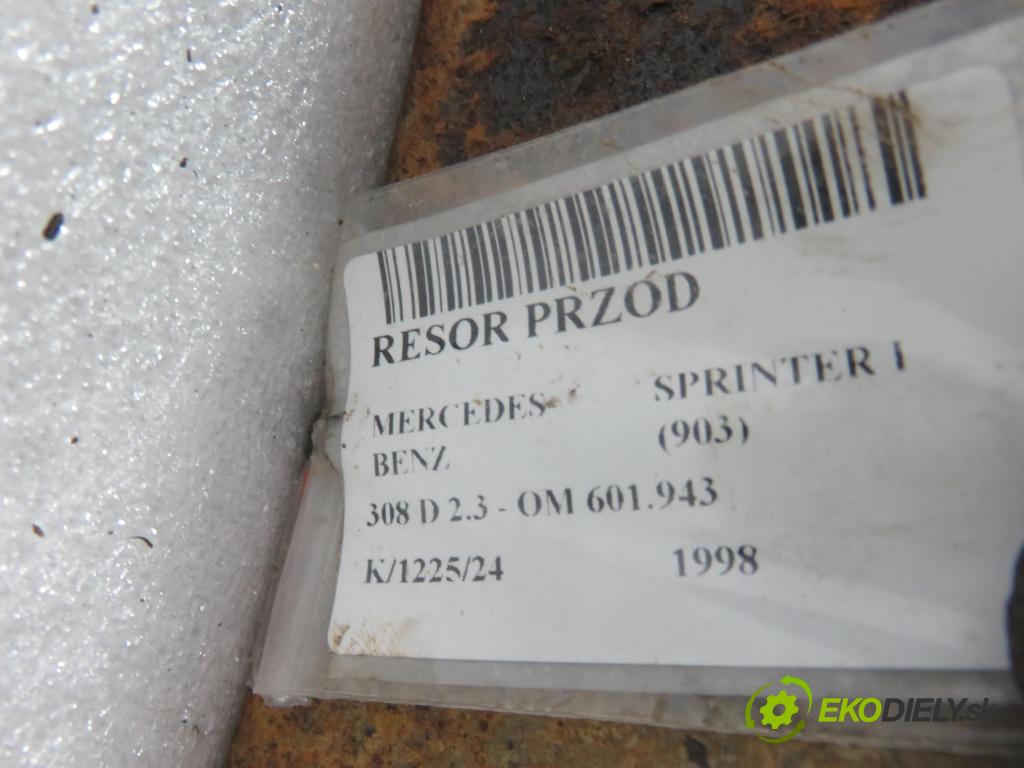 MERCEDES-BENZ SPRINTER 3-t Platforma / Podwozie (903) KABINA/PLATFORMA 1998 0,00 308 D 2.3 - OM 601.943 2299,00 Listové pero predný