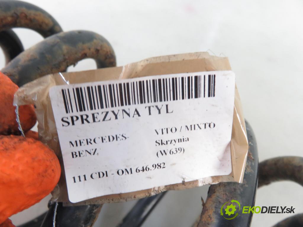 MERCEDES-BENZ VITO / MIXTO Skrzynia (W639) FURGON 2006 80,00 111 CDI 109 - OM 646.982 2148,00 Pružina zadné