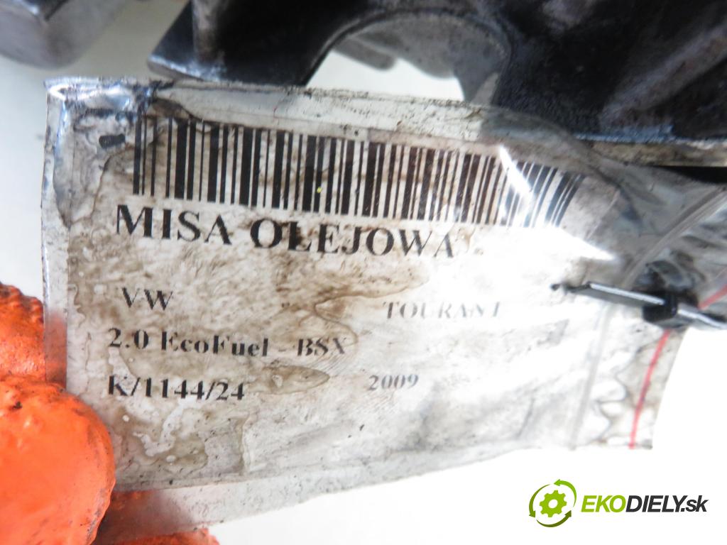 VW TOURAN (1T1, 1T2) MINIVAN 2009 80,00 2.0 EcoFuel - BSX 1984,00 Vaňa olejová 06A103603AJ (Olejové vane)