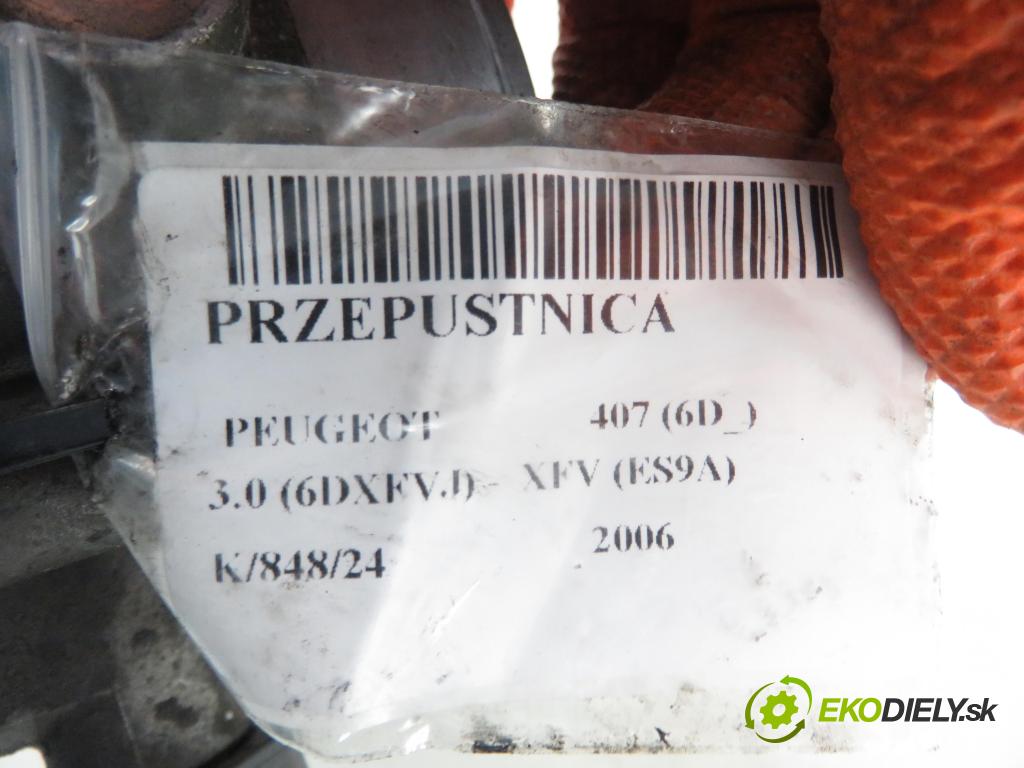 PEUGEOT 407 (6D_) SEDAN 2006 155,00 3.0 V6 (6DXFVJ) 211 - XFV (ES9A) 2946,00 Škrtiaca klapka 0280750041 (Škrtiace klapky)