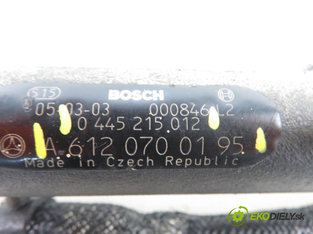 MERCEDES-BENZ KLASA E T-Model (S211) KOMBI 2004 130,00 E 270 T CDI 177 - OM 647.961 2685,00 Lišta vstrekovacia 6120700195 ; 6110780449 ; 0281002504 (Vstrekovacie lišty)