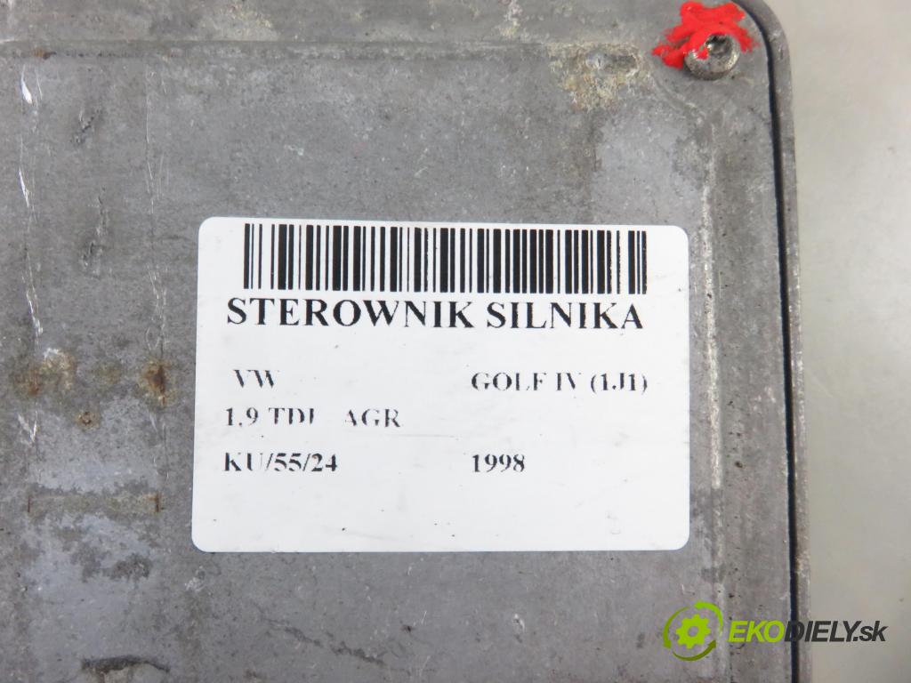 VW GOLF IV (1J1) HB 1998 66,00 1.9 TDI - AGR 1896,00 řídící jednotka motora 038906018BL ; 0281001845