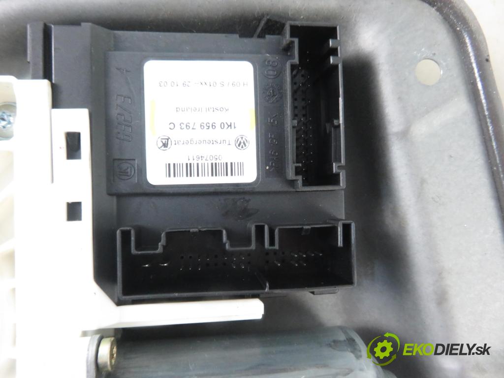 VW GOLF V (1K1) HB 2004 85,00 1.6 FSI - BAG 1598,00 Mechanizmus okien 1K0959793C ; 1K4837401E