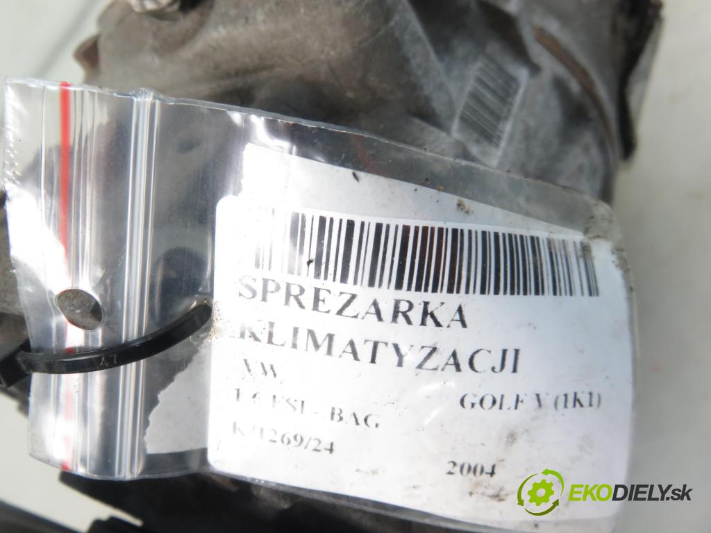 VW GOLF V (1K1) HB 2004 85,00 1.6 FSI - BAG 1598,00 KOMPRESOR: klimatizace 1K0820803F (Kompresory)