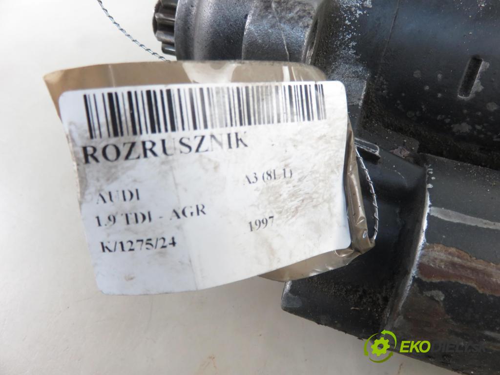 AUDI A3 (8L1) HB 1997 66,00 1.9 TDI - AGR 1896,00 Štartér 02A911024 ; 0001125007 (Štartéry)