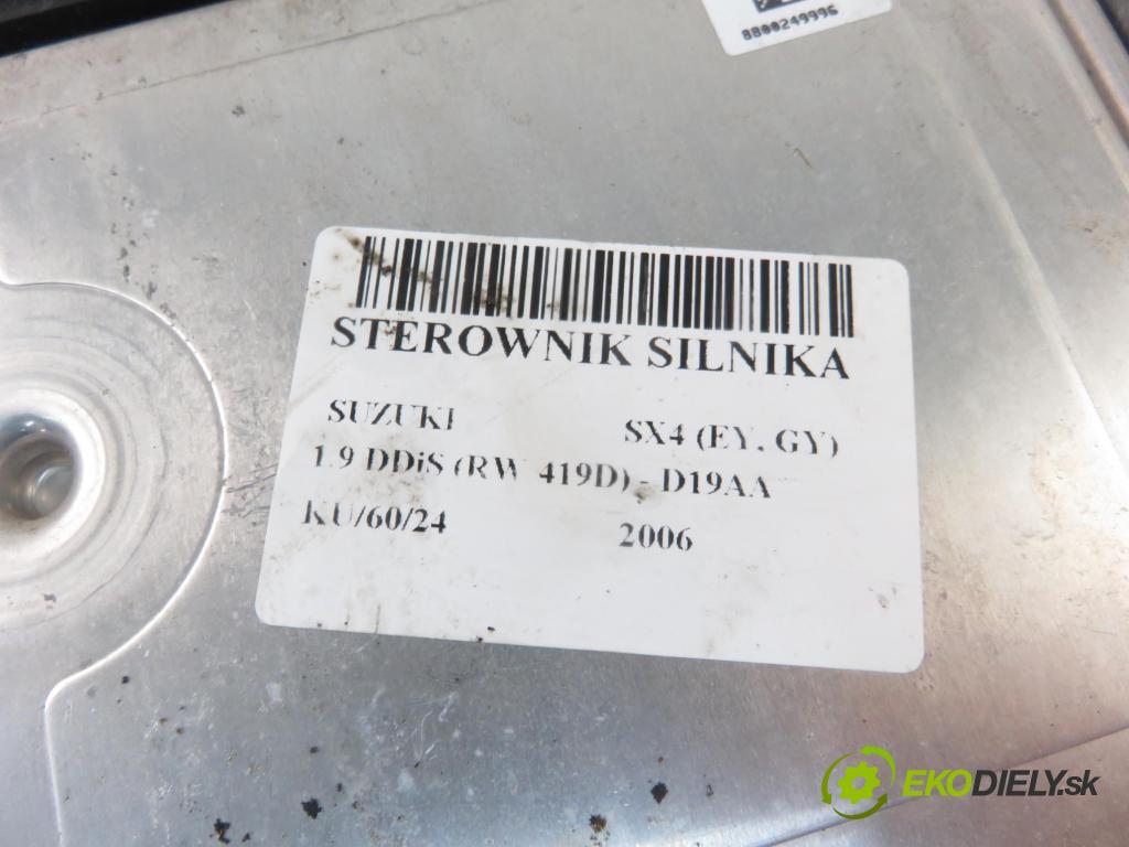 SUZUKI SX4 (EY, GY) CROSSOVER 2006 88,00 1.9 DDiS (RW 419D) - D19AA 1910,00 řídící jednotka motora 0281012991 ; 55204653