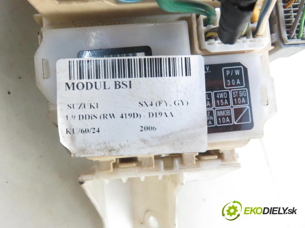 SUZUKI SX4 (EY, GY) CROSSOVER 2006 88,00 1.9 DDiS (RW 419D) - D19AA 1910,00 MODUL BSI 3677079J40