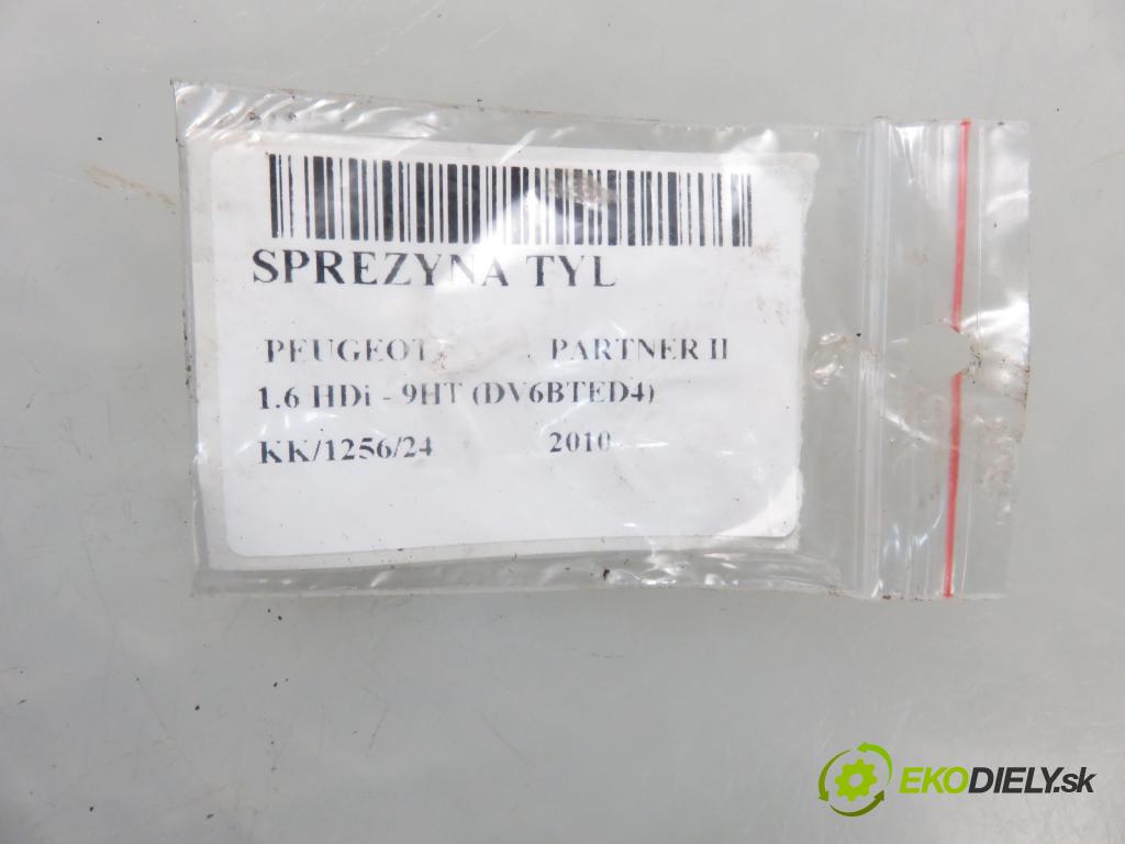 PEUGEOT PARTNER Skrzynia FURGON 2010 55,00 1.6 HDi - 9HT (DV6BTED4) 1560,00 Pružina zadné