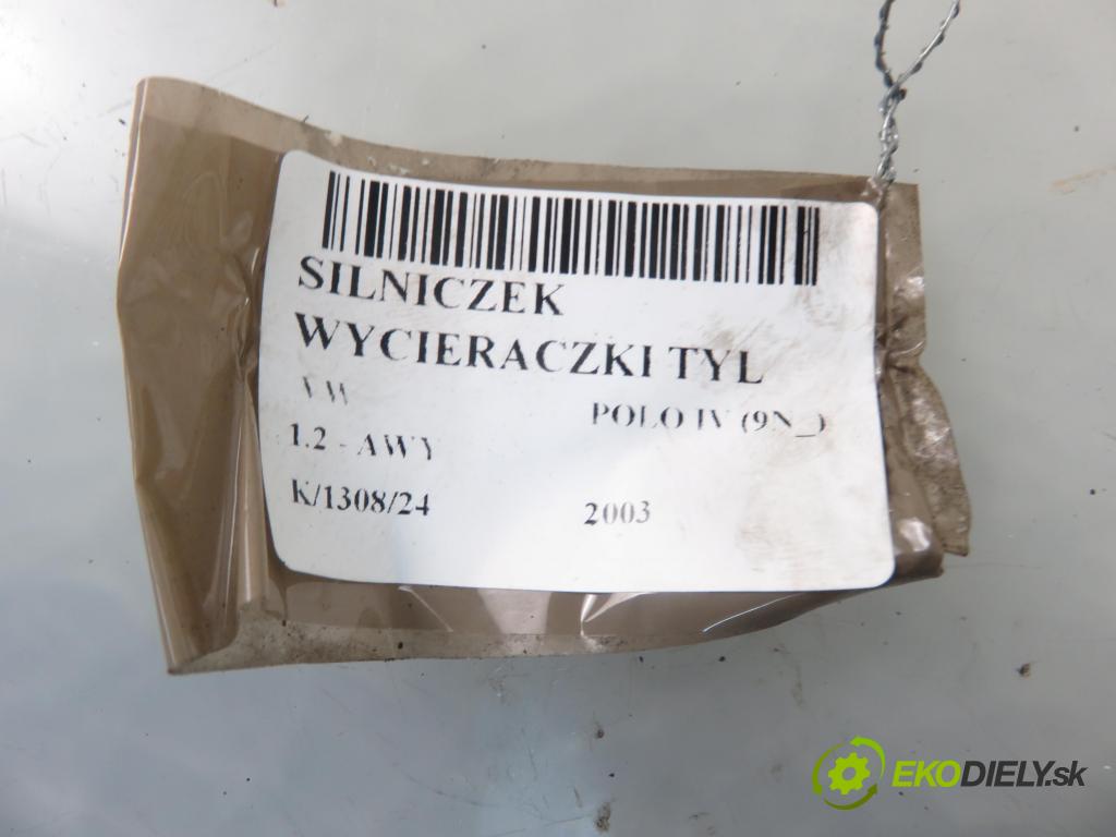 VW POLO (9N_) HB 2003 40,00 1.2 6V 54 - AWY 1198,00 motorek stěrače ZADNÍ: 404726