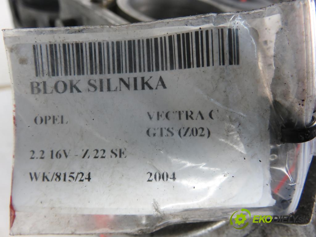 OPEL VECTRA C GTS (Z02) LIFTBACK 2004 108,00 2.2 16V - Z 22 SE 2198,00 blok Motor Z22SE (Blok motora)