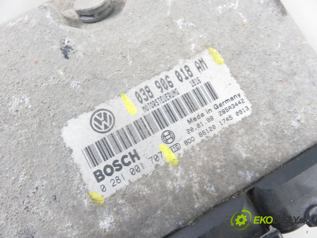 SKODA OCTAVIA I (1U2) LIFTBACK 1999 81,00 1.9 TDI - AHF 1896,00 řídící jednotka motora 0281001707 ; 038906018AM