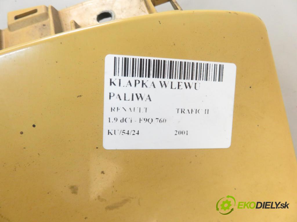 RENAULT TRAFIC II Skrzynia (FL) FURGON 2001 74,00 1.9 dCi - F9Q 760 1870,00 Dvierka nádrže paliva 8200030800 (Ostatné)
