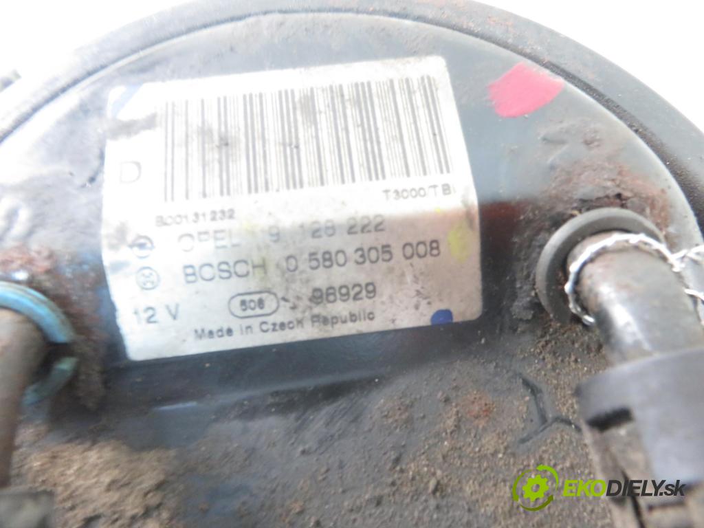 OPEL ASTRA G liftback (T98) HB 1998 55,00 1.6 8V 75 1598,00 pumpa paliva 9128222 ; 0580305008