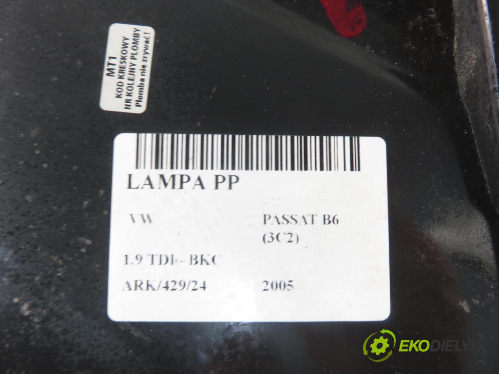 VW PASSAT B6 (3C2) SEDAN 2005 77,00 1.9 TDI PD 105 - BKC 1896,00 Svetlo PP