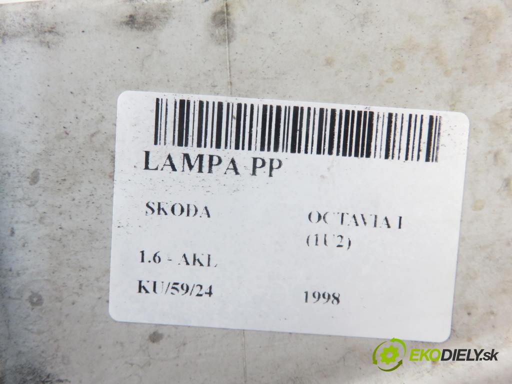 SKODA OCTAVIA I (1U2) LIFTBACK 1998 74,00 1.6 - AKL 1595,00 Svetlo PP 24608600