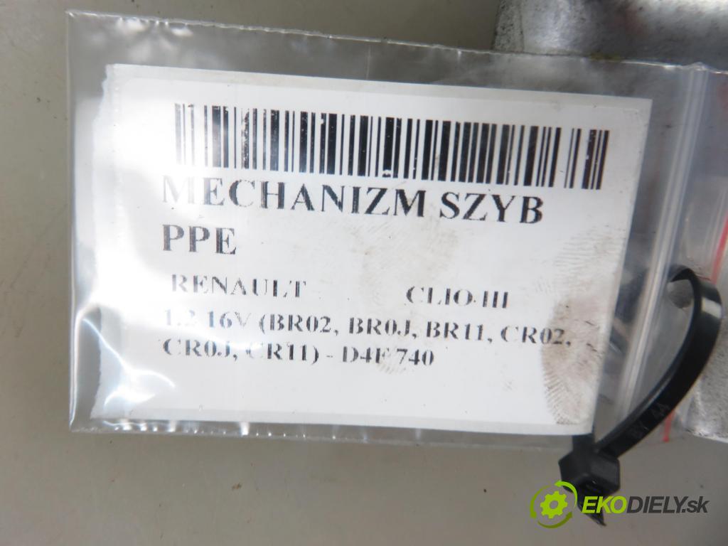 RENAULT CLIO III (BR0/1, CR0/1) HB 2006 55,00 1.2 16V 1149,00 mechanismus oken PPE 8200291147