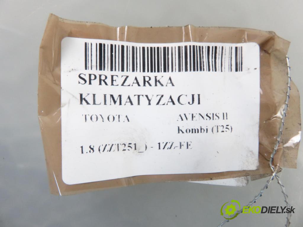TOYOTA AVENSIS Kombi (_T25_) KOMBI 2003 95,00 1.8 (ZZT251_) - 1ZZ-FE 1794,00 KOMPRESOR: klimatizace GE4472209243 (Kompresory)