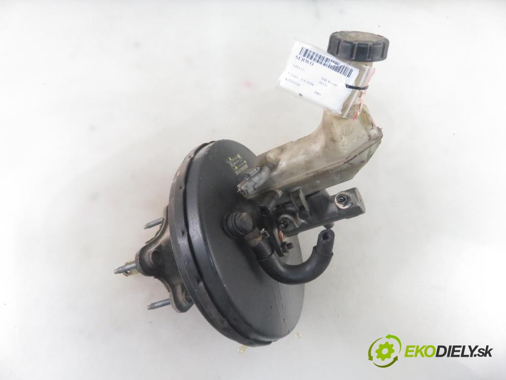 NISSAN MICRA III (K12) HB 2003 59,00 1.2 16V 80 - CG12DE 1240,00 Posilovač 8200123844 ; 03786430014 (Servočerpadlá, pumpy riadenia)