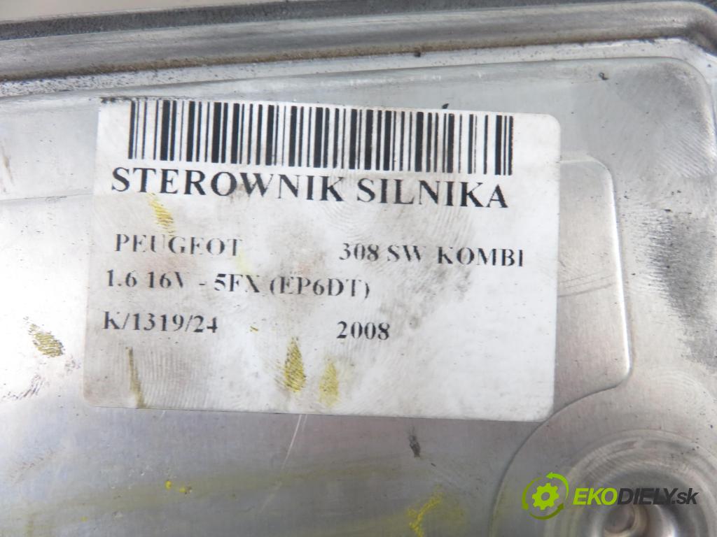 PEUGEOT 308 SW KOMBI 2008 110,00 1.6 16V - 5FX (EP6DT) 1598,00 řídící jednotka motora 0261S04374 ; 9665248580 ; 9664834180