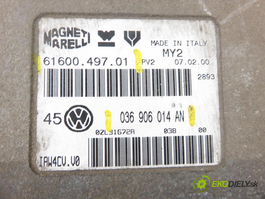 VW GOLF IV (1J1) HB 1999 55,00 1.4 16V 75 - AKQ 1390,00 řídící jednotka motora 036906014AN ; 6160049701