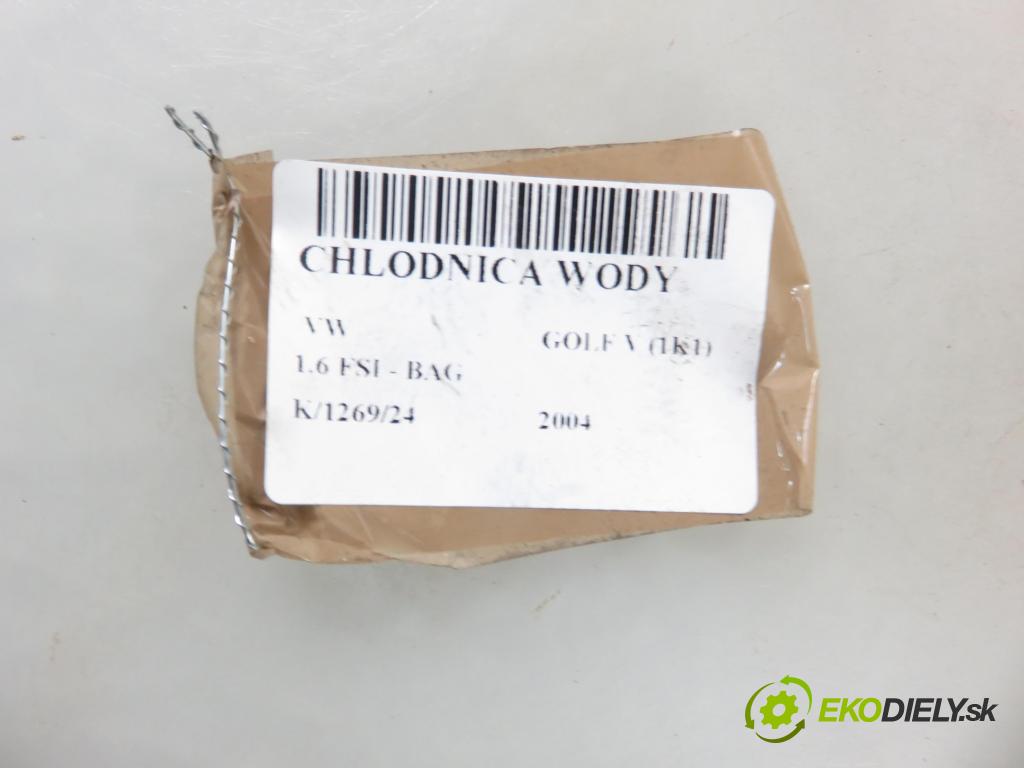 VW GOLF V (1K1) HB 2004 85,00 1.6 FSI - BAG 1598,00 chladič vody